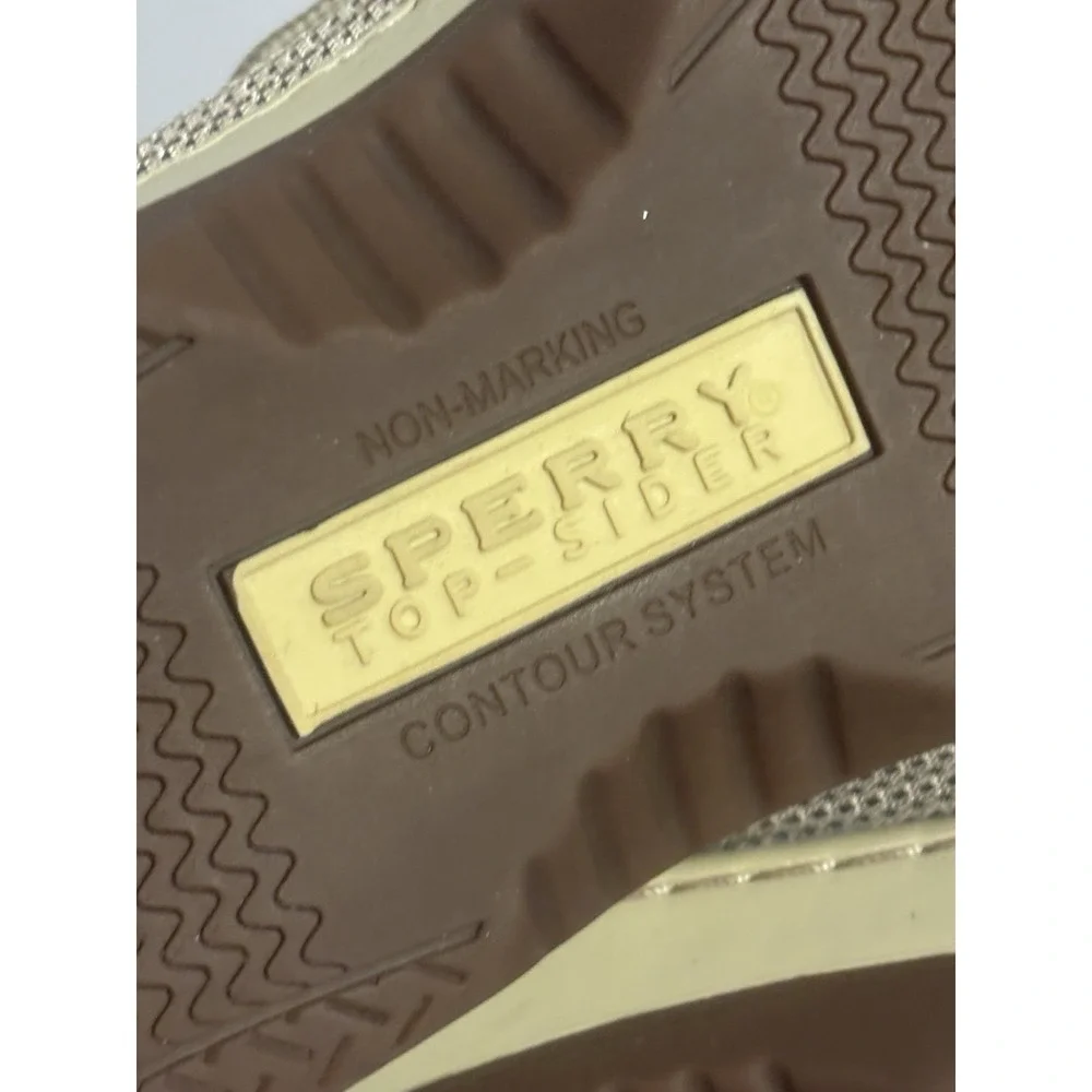 Speery Top Sider Men's Billfish 3 Eye Boat Deck Shoe Tan Brown Size 11.5 Leather
